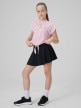 mini: Dziewczęcy crop top treningowy 4F 4FJRSS26TFTSF2435 - różowy (2)