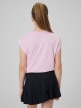 mini: Dziewczęcy crop top treningowy 4F 4FJRSS26TFTSF2435 - różowy (6)