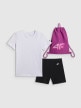 mini: Dziewczęcy komplet sportowy na WF 4F 4FJRSS26TAPSF191 - multikolor (9)