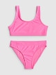  4F JUNIOR Dziewczęcy kostium kąpielowy dwuczęściowy 4F 4FJRSS26UBKSF062  różowy Różowy