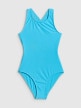  4F JUNIOR Dziewczęcy kostium kąpielowy jednoczęściowy 4F 4FJRSS26USWSF136  niebieski Niebieski