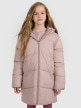 mini: Dziewczęcy płaszcz puchowy pikowany 4F 4FJRAW25TDJAF0808 - beżowy (1)