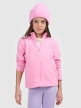 mini: Dziewczęcy polar rozpinany 4F 4FJRSS26TFLEF507 - różowy (1)