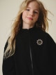 mini: Dziewczęcy polar rozpinany bez kaptura 4F 4FJRSS26TFLEF497 - czarny (1)
