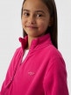mini: Dziewczęcy polar rozpinany bez kaptura 4F 4FJWMM00TFLEF261 - różowy (5)