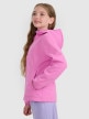 mini: Dziewczęcy softshell rozpinany z kapturem 4F 4FJRAW25TSOFF515 - różowy (3)