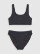 mini: Dziewczęcy strój kąpielowy dwuczęściowy 4F 4FJWMM00UBKSF027 - czarny (3)