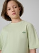 mini: Dziewczęcy t-shirt bez nadruku 4F 4FJRSS26TTSHF3841 - miętowy (3)