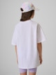 mini: Dziewczęcy t-shirt bez nadruku 4F 4FJRSS26TTSHF3984 - biały (4)