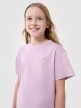 mini: Dziewczęcy t-shirt oversize 4F 4FJWSS25TTSHF2326 - różowy (2)