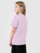 mini: Dziewczęcy t-shirt oversize 4F 4FJWSS25TTSHF2326 - różowy (4)
