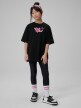mini: Dziewczęcy t-shirt z nadrukiem 4F 4FJRSS26TTSHF3452 - czarny (5)