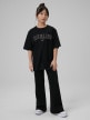 mini: Dziewczęcy t-shirt z nadrukiem 4F 4FJRSS26TTSHF3453 - czarny (5)