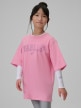 mini: Dziewczęcy t-shirt z nadrukiem 4F 4FJRSS26TTSHF3453 - różowy (2)