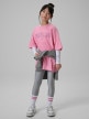mini: Dziewczęcy t-shirt z nadrukiem 4F 4FJRSS26TTSHF3453 - różowy (3)
