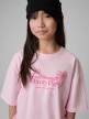 mini: Dziewczęcy t-shirt z nadrukiem 4F 4FJRSS26TTSHF3690 - różowy (4)