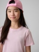 mini: Dziewczęcy t-shirt z nadrukiem 4F 4FJRSS26TTSHF3691 - różowy (4)