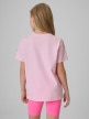 mini: Dziewczęcy t-shirt z nadrukiem 4F 4FJRSS26TTSHF3912 - różowy (4)