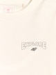 mini: Dziewczęcy t-shirt z nadrukiem 4F 4FJWSS26TTSHF2886 - biały (8)