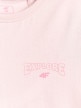 mini: Dziewczęcy t-shirt z nadrukiem 4F 4FJWSS26TTSHF2886 - różowy (8)