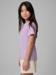mini: Dziewczęcy t-shirt z nadrukiem 4F 4FJWSS26TTSHF2939 - fioletowy (3)