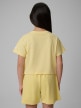 mini: Dziewczęcy t-shirt z nadrukiem 4F 4FJWSS26TTSHF2941 - żółty (6)