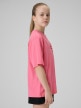 mini: Dziewczęcy t-shirt z nadrukiem 4F 4FJWSS26TTSHF3302 - różowy (3)