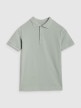 mini: Chłopięca koszulka polo 4F 4FJWSS25TPTSM483 - turkusowa (5)