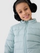mini: Dziewczęca kurtka puchowa pikowana 4F 4FJWSS25TDJAF515  - turkusowa (2)