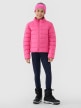mini: Dziewczęca kurtka puchowa pikowana 4F 4FJWSS25TDJAF515  - różowa (3)