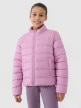  4F JUNIOR Dziewczęca kurtka puchowa pikowana 4F 4FJWSS25TDJAF515   różowa Różowy