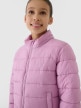 mini: Dziewczęca kurtka puchowa pikowana 4F 4FJWSS25TDJAF515  - różowa (2)