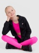 mini: Dziewczęce legginsy sportowe 4F 4FJWSS25TFTIF297 - różowe (5)