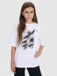 mini: T-shirt dziecięcy z nadrukiem 4F 4FJRSS25TTSHU3295 - biały (1)