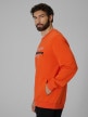 mini: Męska bluza dresowa nierozpinana bez kaptura 4F 4FWSS26TSWSM2237 - pomarańczowa (3)