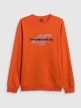 mini: Męska bluza dresowa nierozpinana bez kaptura 4F 4FWSS26TSWSM2237 - pomarańczowa (8)
