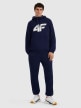 mini: Męska bluza dresowa nierozpinana z kapturem 4F 4FRMM00TSWSM2477 - granatowa (2)