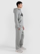 mini: Męska bluza dresowa nierozpinana z kapturem 4F 4FRMM00TSWSM2477 - szara (3)