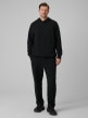 mini: Męska bluza dresowa nierozpinana z kapturem 4F 4FRSS26TSWSM2793 - czarna (5)
