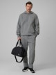 mini: Męska bluza dresowa nierozpinana z kapturem 4F 4FRSS26TSWSM2793 - szara (2)