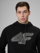 mini: Męska bluza dresowa nierozpinana z kapturem 4F 4FRSS26TSWSM2896 - czarna (4)