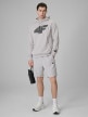 mini: Męska bluza dresowa nierozpinana z kapturem 4F 4FRSS26TSWSM2896 - szara (2)