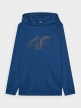  4F Męska bluza dresowa nierozpinana z kapturem 4F 4FWMM00TSWSM1766  niebieska Niebieski
