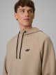 mini: Męska bluza dresowa nierozpinana z kapturem 4F 4FWSS26TSWSM2238 - beżowa (4)