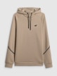 mini: Męska bluza dresowa nierozpinana z kapturem 4F 4FWSS26TSWSM2238 - beżowa (7)