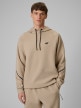 mini: Męska bluza dresowa nierozpinana z kapturem 4F 4FWSS26TSWSM2238 - beżowa (1)