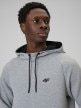 mini: Męska bluza dresowa nierozpinana z kapturem 4F 4FWSS26TSWSM2238 - szara (4)