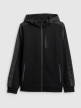 mini: Męska bluza dresowa rozpinana z kapturem 4F 4FRSS26TSWSM2804 - czarna (8)
