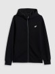 mini: Męska bluza dresowa rozpinana z kapturem 4F 4FRSS26TSWSM2898 - czarna (8)