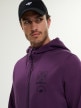 mini: Męska bluza dresowa rozpinana z kapturem 4F 4FRSS26TSWSM2923 - fioletowa (5)
